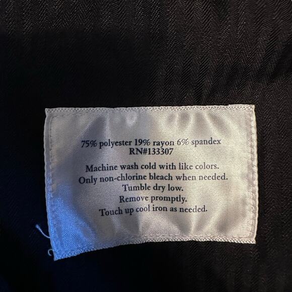 Mens Croft and Barrow True Comfort Flat Front Classic Fit 36x34 Black Stretch - Picture 7 of 13